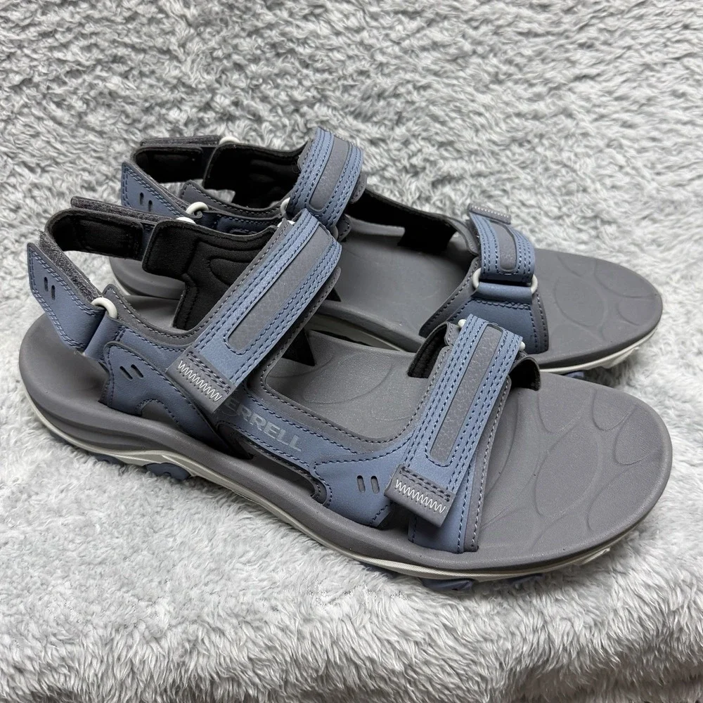 Merrell Shoes Mens 12 Blue Huntington Sport Sandals Waterproof Hiking J038037